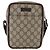 Borsa a spalla GG Supreme in PVC beige e argento di GUCCI 122754 Auth ep13334 - vista 2