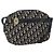 Borsa a Spalla in Tela Trotter Christian Dior Blu Navy Oro Auth 173463 D'oro