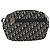 Borsa a Spalla in Tela Trotter Christian Dior Blu Navy Oro Auth 173463 D'oro - vista 2