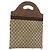 Borsa a mano GUCCI GG Supreme Web Sherry Line PVC Beige Rosso Verde Auth 172091