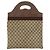 Borsa a mano GUCCI GG Supreme Web Sherry Line PVC Beige Rosso Verde Auth 172091 - vista 2