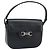 Borsa a Spalla Horsebit in Pelle Nera e Argento Christian Dior Auth am10763 Nero