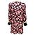 Vestido mini de seda de manga larga con estampado floral Marni negro / rosa / rojo Multicolor