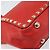 VALENTINO Borsa a mano Rock studs in pelle 2 in 1 Rossa Oro Auth BA10808 Rosso D'oro - vista 15