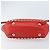 VALENTINO Borsa a mano Rock studs in pelle 2 in 1 Rossa Oro Auth BA10808 Rosso D'oro - vista 5