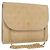 CHANEL Borsa a Spalla Matelassé in Pelle di Agnello Beige Oro CC Auth bs33475 D'oro