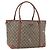 Gucci Borsa Tote GG Supreme in PVC Beige Oro 197953 Auth kk637 D'oro