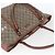 Gucci Borsa Tote GG Supreme in PVC Beige Oro 197953 Auth kk637 D'oro - vista 6