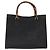 Borsa Tote in Pelle Gucci Bamboo Nera Oro 002 0260 2615 Auth 172302 Nero D'oro - vista 2