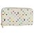 LOUIS VUITTON Zippy Lang Wallet Monogram Multicolor Weiß M60241 LV Auth 171842V