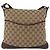 Borsa a Spalla GG Canvas Gucci Beige Argento 145857 Auth ep13417 - vista 2