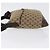 Borsa a Spalla GG Canvas Gucci Beige Argento 145857 Auth ep13417 - vista 5