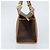 Céline Borsa a mano in tela Macadam CELINE in pelle PVC marrone oro Auth am10820V D'oro - vista 4
