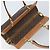 Céline Borsa a mano in tela Macadam CELINE in pelle PVC marrone oro Auth am10820V D'oro - vista 6