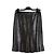 Chanel 1990 Plissierter Lederrock FR36 Schwarzer Minirock UK8 US6