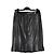 Chanel 1990 Plissierter Lederrock FR36 Schwarzer Minirock UK8 US6 - Ansicht 3