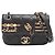 Bolso clásico de cuero acolchado negro Chanel Mini Coco Clips