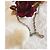 Dolce & Gabbana, Iconica collana DOLCE & GABBANA “Snow” pelliccia di visone e cristalli Argento Bianco - vista 8