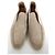 Botas ankle abertas Loro Piana bege - vista 2