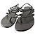 Sandali gladiatore in pelle verniciata Gucci - vista 7