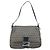 Fendi Mamma Baguette in tela Zucchino Blu navy