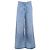 Chanel Pantalones de Denim Anchos con Lentejuelas Azules