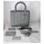 Borsa Lady Dior ultramatte media Grigio  - vista 3