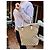 Borsa tote Gucci in tela monogram beige e pelle bianca Marrone Bianco - vista 16
