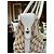 Borsa tote Gucci in tela monogram beige e pelle bianca Marrone Bianco - vista 7