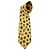 Cravatta vintage Gianni Versace con asterischi degli anni '90 Giallo