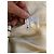 Gestreifte Chanel-Jacke mit Kamelie Schwarz Beige - Ansicht 12