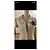 Gestreifte Chanel-Jacke mit Kamelie Schwarz Beige - Ansicht 6