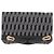 Autre Marque Cartera negra con detalles blancos Negro