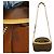 Borsa a tracolla in pelle Louis Vuitton Monogram Marrone - vista 4