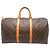 Borsa Boston Keepall 50 Louis Vuitton Marrone