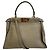 Borsa a Spalla Fendi 8BN290 Peekaboo Regular Marrone