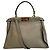 Borsa a Spalla Fendi 8BN290 Peekaboo Regular Marrone - vista 2