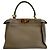 Borsa a Spalla Fendi 8BN290 Peekaboo Regular Marrone - vista 3