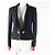 Timeless Chaqueta de algodón y seda con botones Gripoa de Chanel Castaño Negro