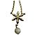 Collana con motivo floreale Dior in Fiore di Christian Dior D'oro - vista 8