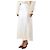 Autre Marque Falda midi de satén blanco - talla UK 12