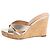 Aquazzura Sandali wedge Gold Sundance - taglia EU 40,5 D'oro