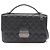 Borsa a Spalla Matelassé CC Università Chanel Nero