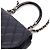 Chanel Preto CC Couro de Corde Quilted Bolsa Meia-Lua com Alça Superior - vista 8