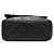 Camera Borsa a tracolla in pelle di agnello trapuntata nera mini CC con frangia Chanel Nero - vista 3