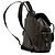 Céline Celine Brauner Medium Triomphe beschichteter Canvas-Rucksack Dunkelbraun - Ansicht 2