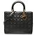 Dior Nero Grande Borsa in Agnello Cannage Lady Dior