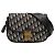 Borsa a tracolla Dior in tela blu obliqua Blu navy
