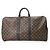 Keepall Borsa Boston Macassar Monogramma Marrone Louis Vuitton - vista 3