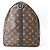 Keepall Borsa Boston Macassar Monogramma Marrone Louis Vuitton - vista 4